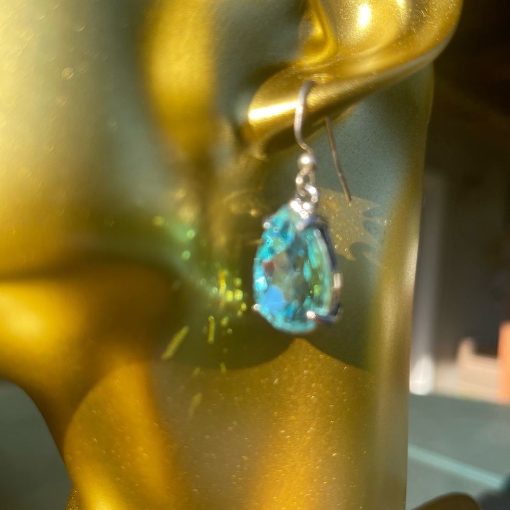 Elegant Blue Drop Earrings